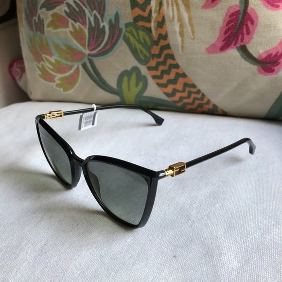 ? NEW Fendi Oversized Black Square Sunglasses FF 0433/G/S ✨ main image 10